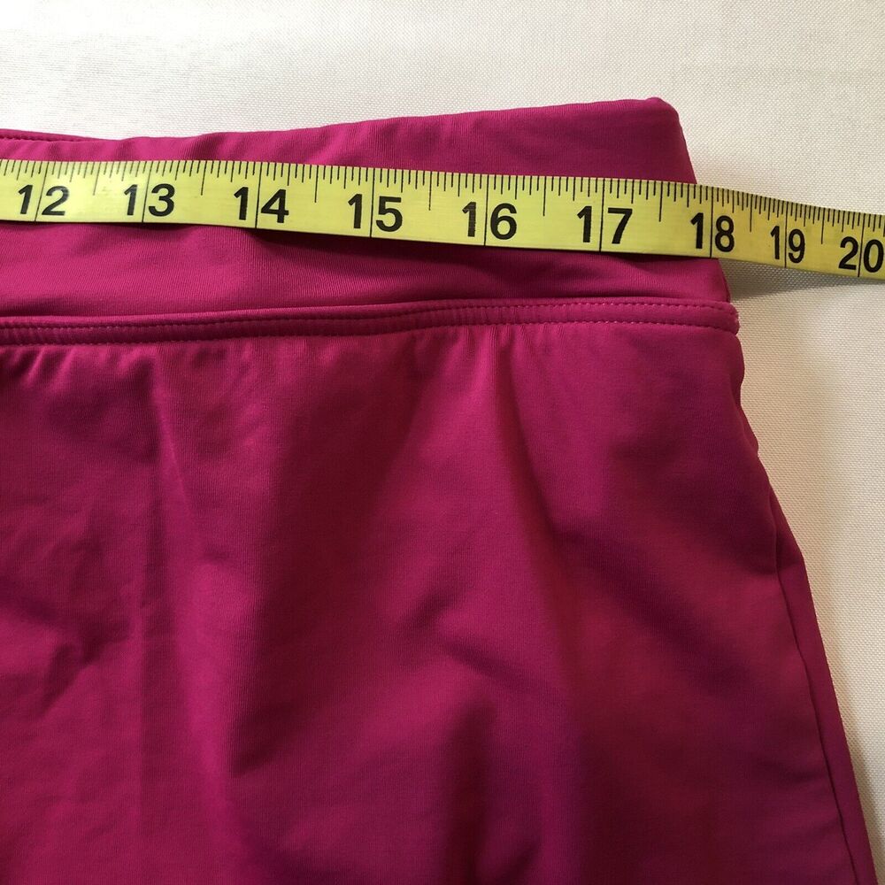 Lands' End Swim Skirt Bottom Women Petite 16P Pink Stretch Skirt w/ Briefs Swim - Picture 7 of 11